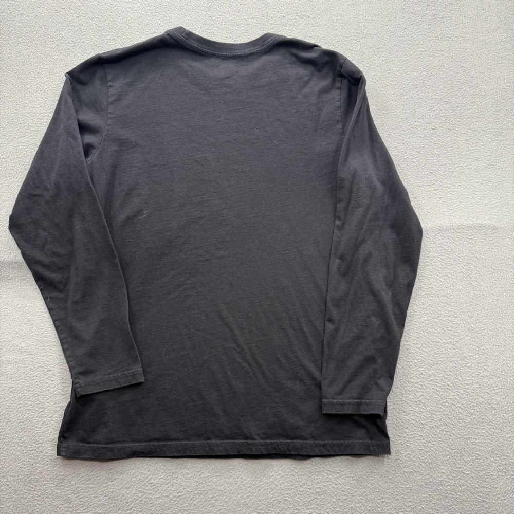 Harley-Davidson Shirt Mens Large Black HDMC Skull Helmet Graphic Long Sleeve Tee - Picture 2 of 9